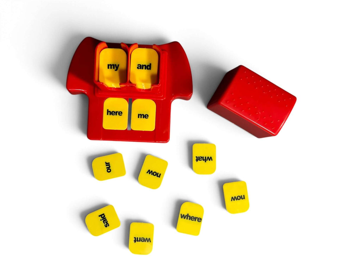 Sight words matching game for kids with colorful word tiles for fun learning activities.
