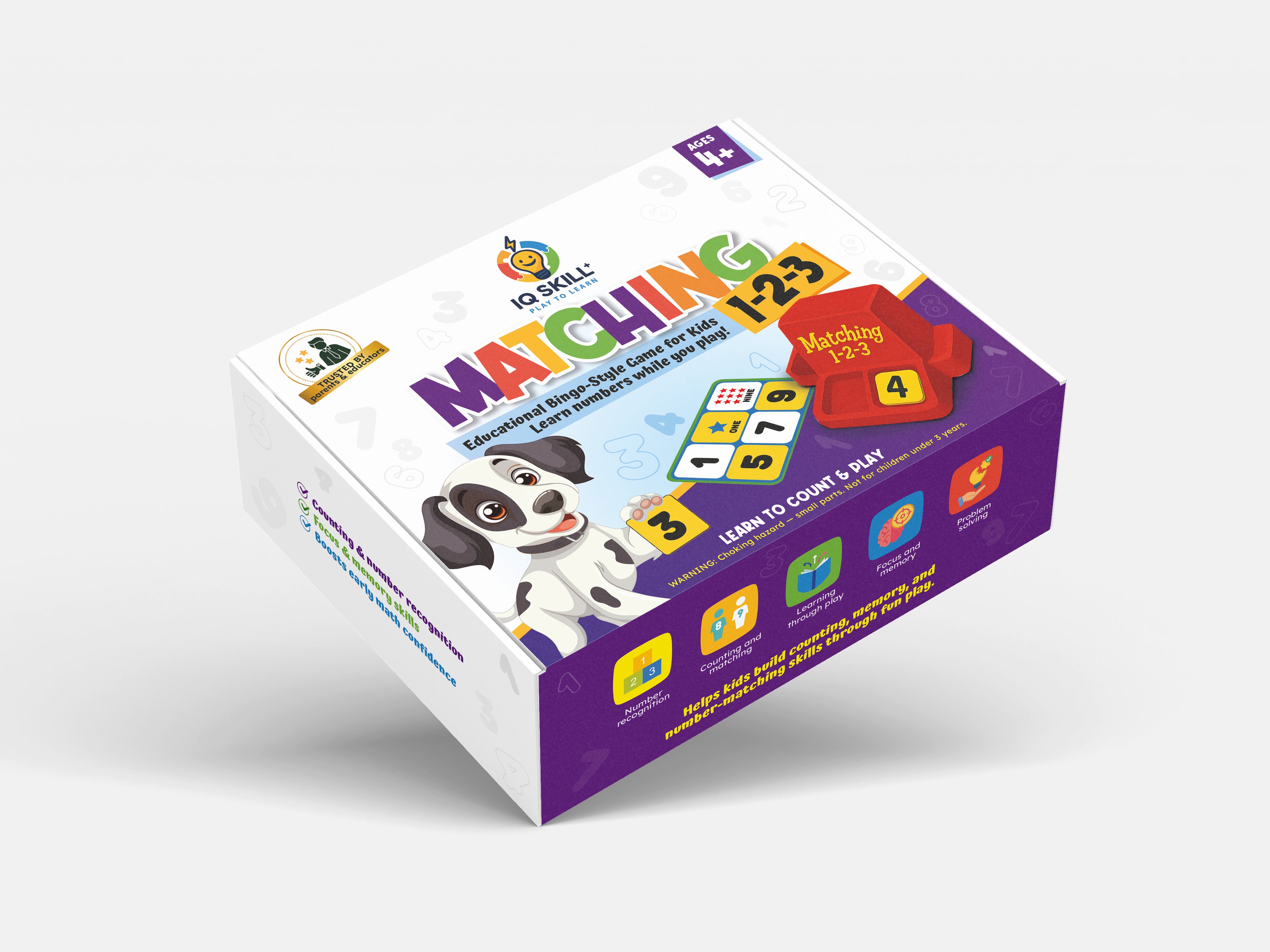 IQ SKILL PLUS – Matching 1-2-3 Educational Game – IQ SKILL+
